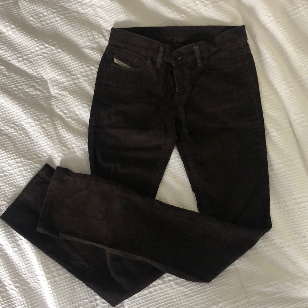 Diesel Dark Brown Corduroy Pants SZ 27